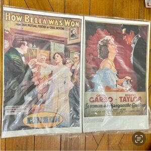 1911 How Bella Was Won and  1936 - Le Roman de Marguerite Gautier Movie Posters